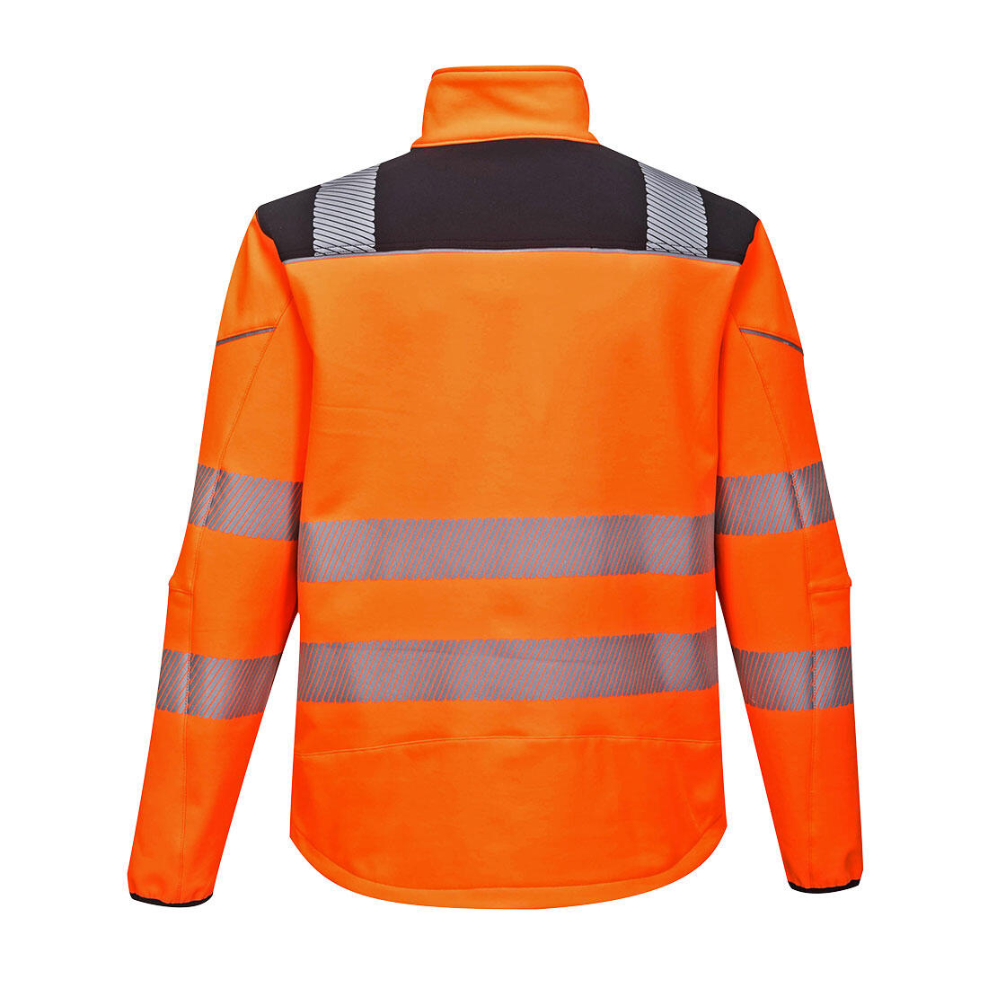 T402 PW3 Hi-Vis Softshell (3L) Orange/Black - Image 2