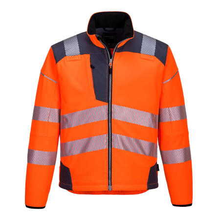 Portwest T402 PW3 Hi-Vis Softshell (3L) Orange/Grey