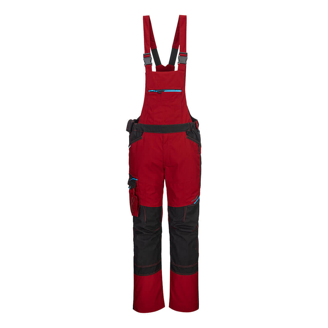 Portwest T704 WX3 Bib and Brace Deep Red
