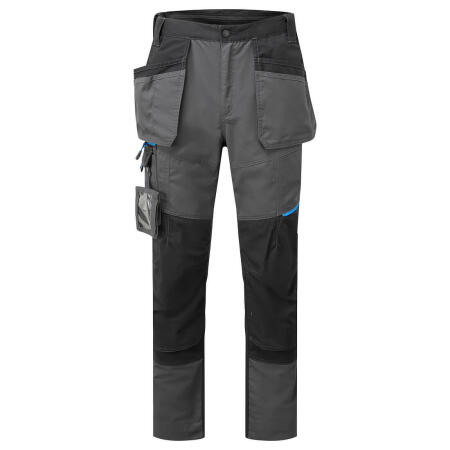 T719 WX3 Slim Fit Holster Trousers Metal Grey