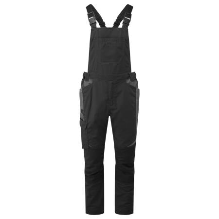 T746 WX3 Industrial Wash Bib and Brace Black