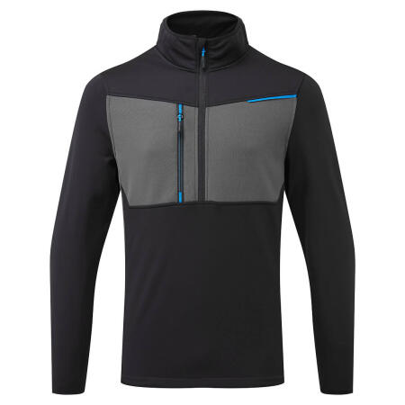 T755 WX3 Half Zip Tech Fleece Black