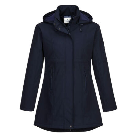 TK42 Carla Women's Hooded Softshell Jacket (3L) Navy