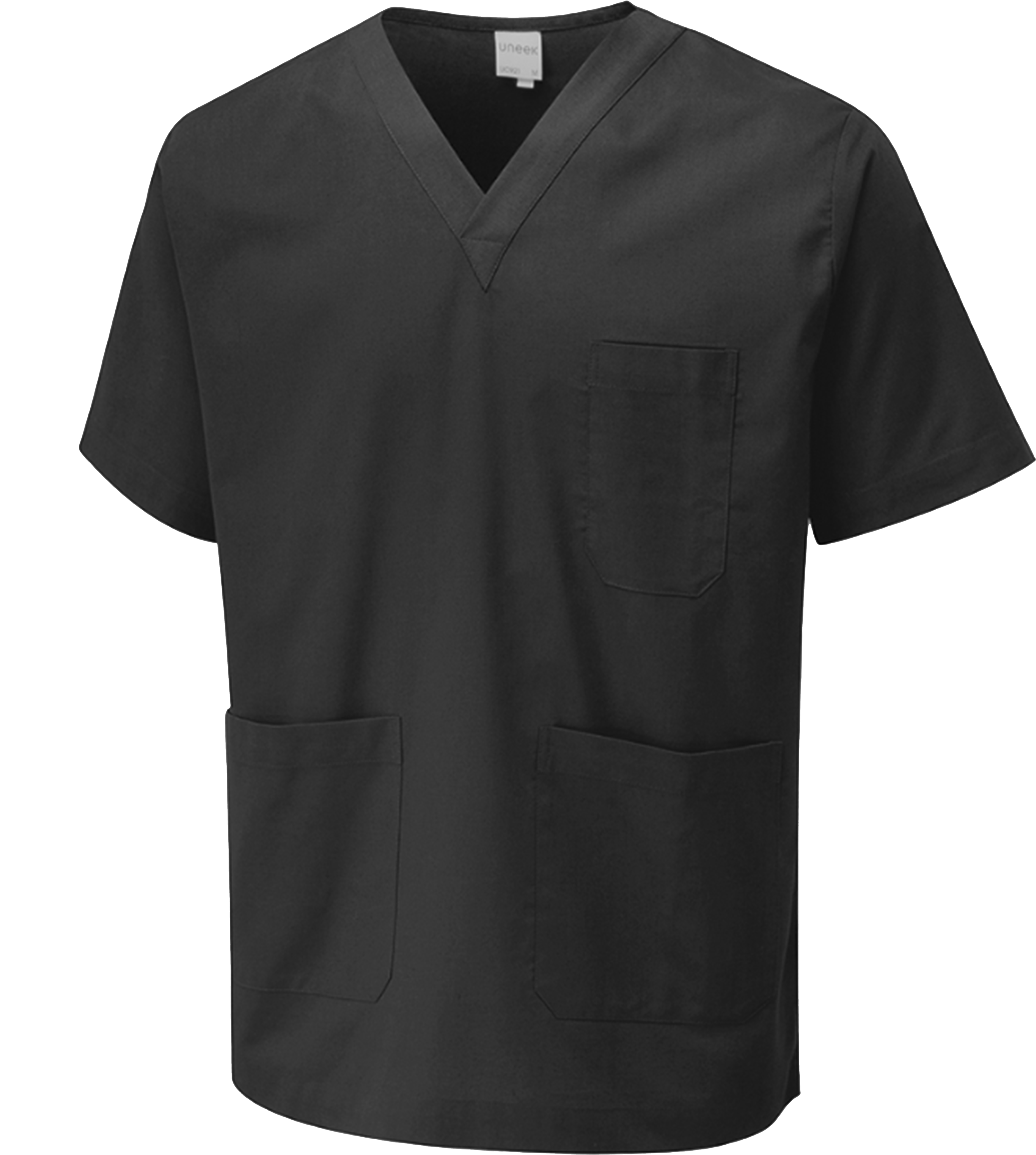 Uneek Clothing UC921 Black Scrub Tunic