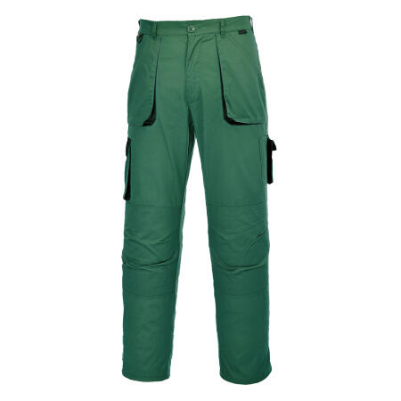Portwest TX11 Portwest Texo Contrast Trousers Bottle Green