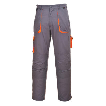 TX11 Portwest Texo Contrast Trousers Grey Tall