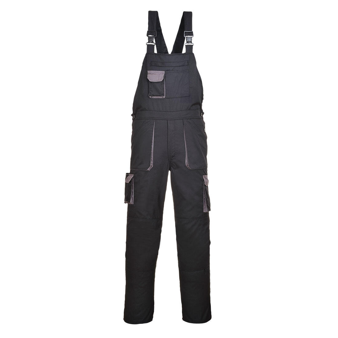 TX12 Portwest Texo Contrast Bib and Brace Black