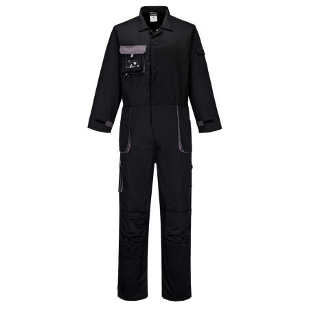 TX15 Portwest Texo Contrast Coverall Black