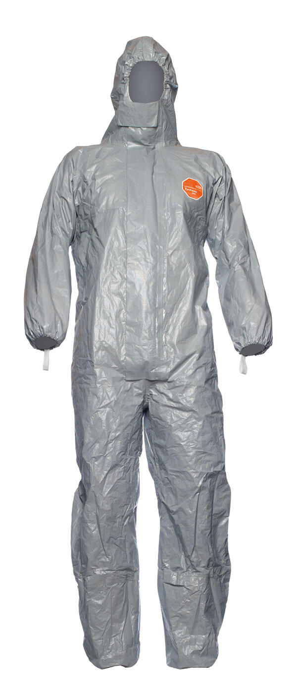 Tychem® 6000F Hooded Disposable Coverall Grey