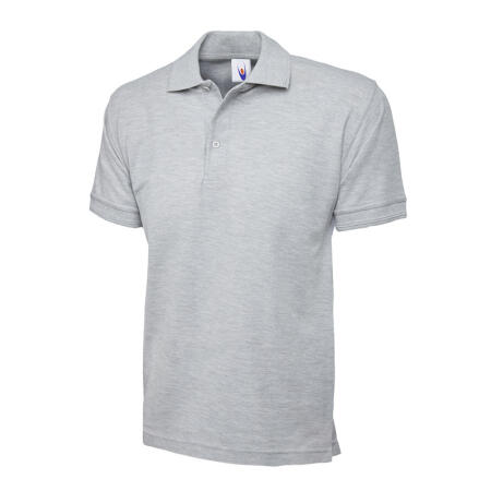 Uneek Clothing UC102 Heather Grey Heavyweight Poloshirt