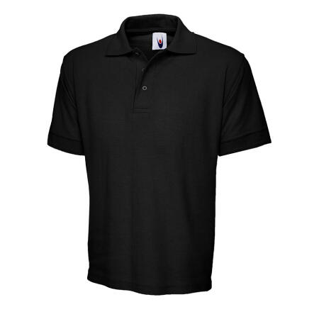 Uneek Clothing UC104 Black Heavyweight Cotton Poloshirt