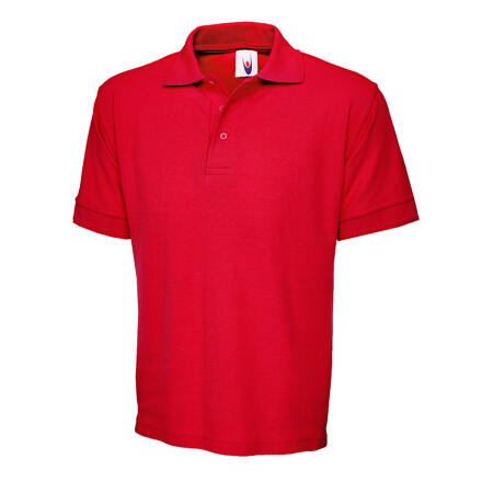 Uneek Clothing UC104 Red Heavyweight Cotton Poloshirt