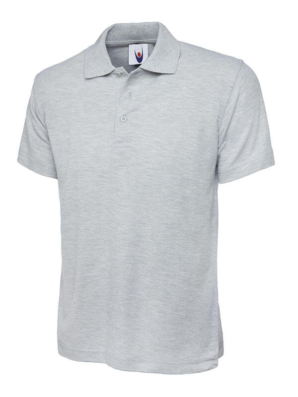 Uneek Clothing UC105 Heather Grey Active Poloshirt