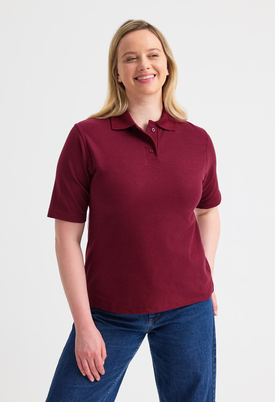UC106 Red Ladies Classic Poloshirt - Image 2