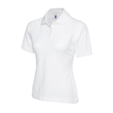 Uneek Clothing UC106 White Ladies Classic Poloshirt