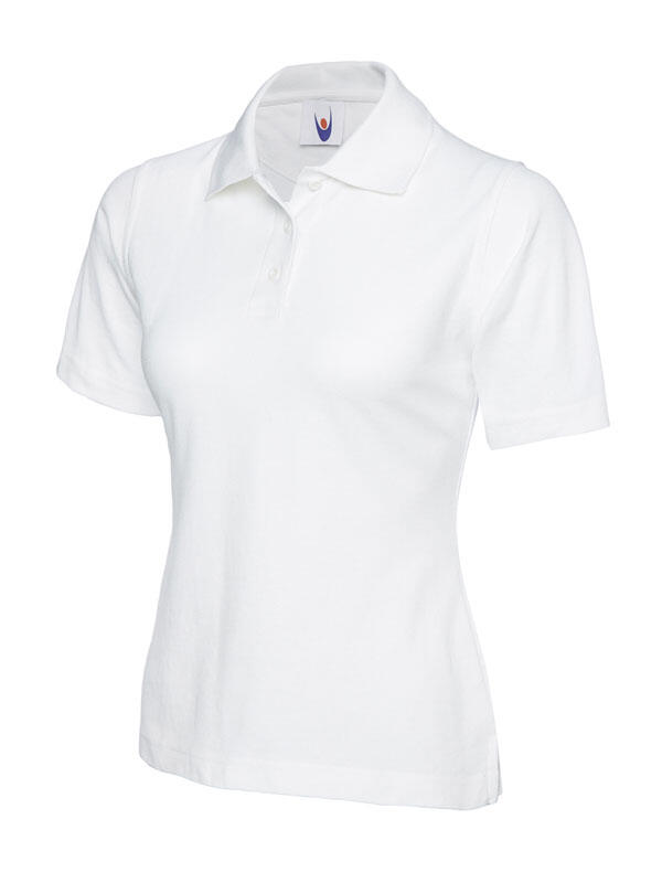 Uneek Clothing UC106 White Ladies Classic Poloshirt