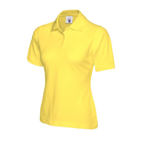 Uneek Clothing UC106 Yellow Ladies Classic Poloshirt