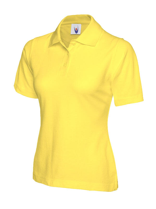 Uneek Clothing UC106 Yellow Ladies Classic Poloshirt