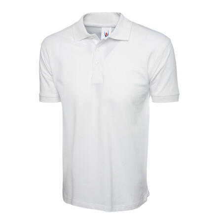 Uneek Clothing UC112 White Classic Cotton Poloshirt