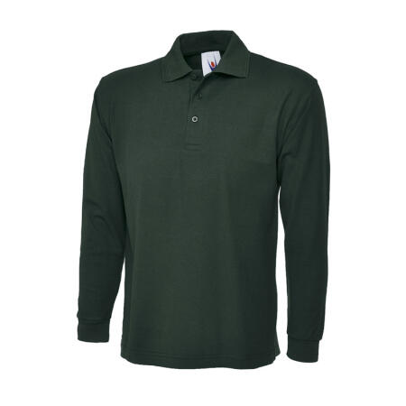 Uneek Clothing UC113 Bottle Green Longsleeve Classic Poloshirt