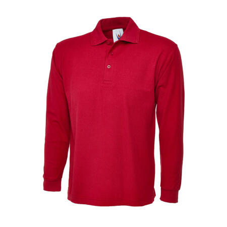 Uneek Clothing UC113 Red Longsleeve Classic Poloshirt