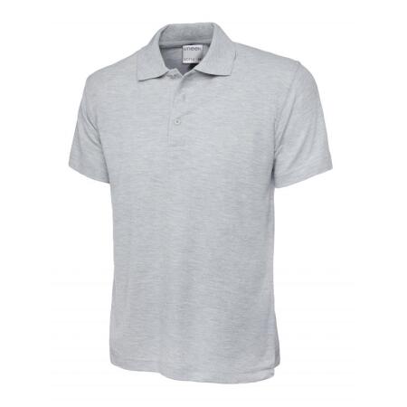 Uneek Clothing UC114 Heather Grey Mens Active Cotton Poloshirt