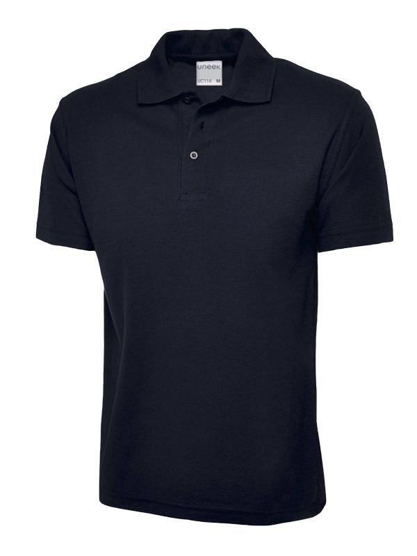 Uneek Clothing UC114 Navy Mens Active Cotton Poloshirt