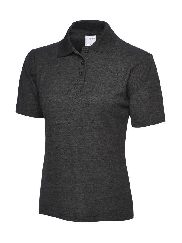 Uneek Clothing UC115 Charcoal Ladies Active Cotton Poloshirt