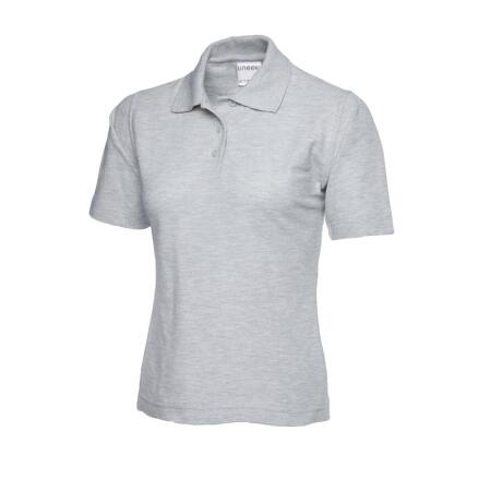 Uneek Clothing UC115 Heather Grey Ladies Active Cotton Poloshirt