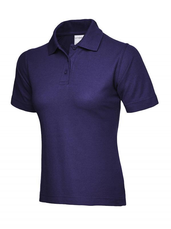 Uneek Clothing UC115 Purple Ladies Active Cotton Poloshirt