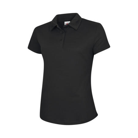 Uneek Clothing UC126 Black Ladies Ultra Cool Poloshirt