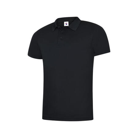 Uneek Clothing UC127 Black Mens Ultra Cool Workwear Poloshirt