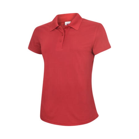 Uneek Clothing UC128 Red Ladies Ultra Cool Workwear Poloshirt