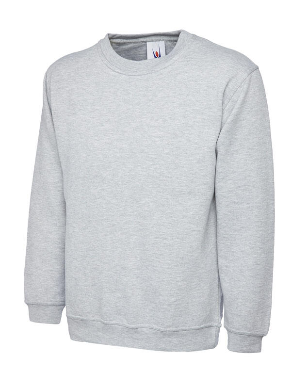 Uneek Clothing UC201 Heather Grey Heavyweight Sweatshirt