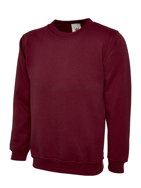 Uneek Clothing UC201 Maroon Heavyweight Sweatshirt