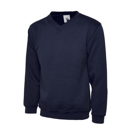 Uneek Clothing UC204 Navy Classic V-Neck Sweatshirt