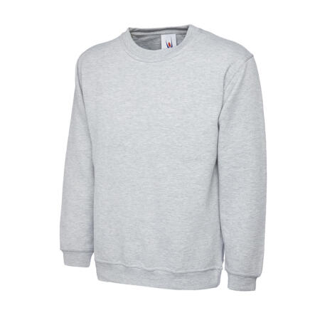 Uneek Clothing UC205 Heather Grey Olympic Sweatshirt