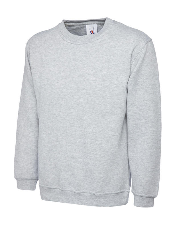 Uneek Clothing UC205 Heather Grey Olympic Sweatshirt