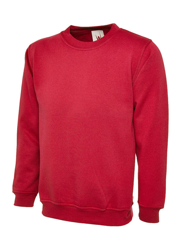 Uneek Clothing UC205 Red Olympic Sweatshirt