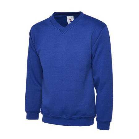 Uneek Clothing UC206 Royal Childrens Classic V-Neck Sweatshirt