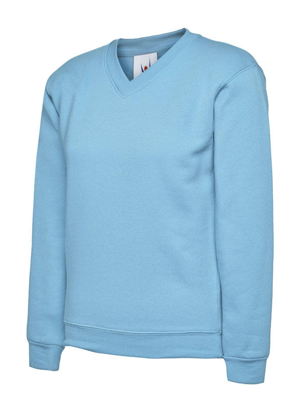 Uneek Clothing UC206 Sky Childrens Classic V-Neck Sweatshirt