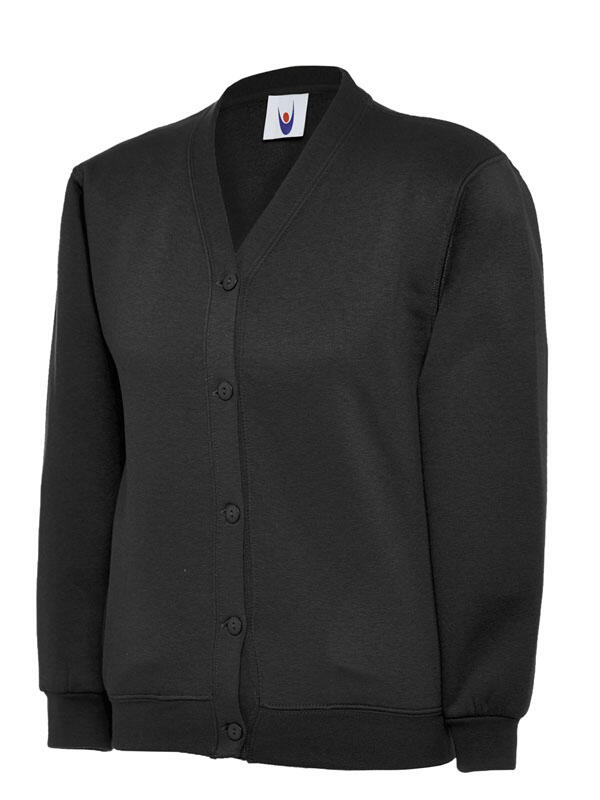 Uneek Clothing UC207 Black Childrens Classic Cardigan