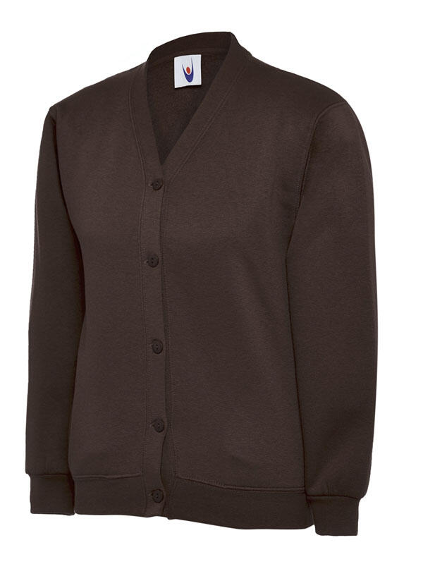 Uneek Clothing UC207 Brown Childrens Classic Cardigan