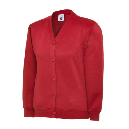 Uneek Clothing UC207 Red Childrens Classic Cardigan