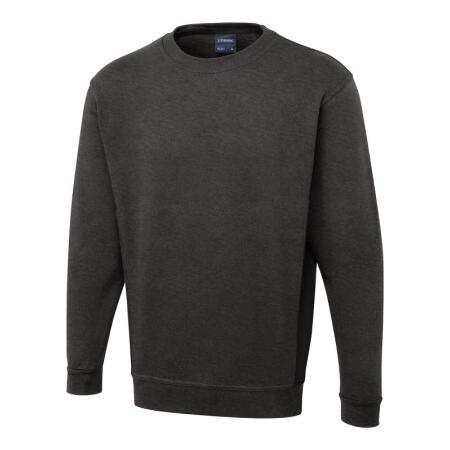 Uneek Clothing UC217 Charcoal/Black Two Tone Crew Neck Sweatshirt