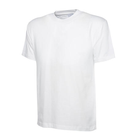 Uneek Clothing UC302 White Heavyweight T-Shirt