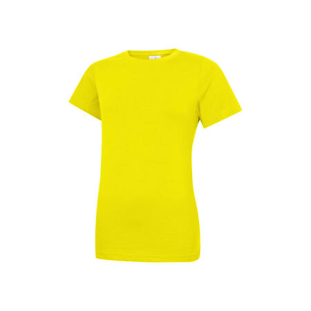 Uneek Clothing UC318 Yellow Ladies Classic T-Shirt