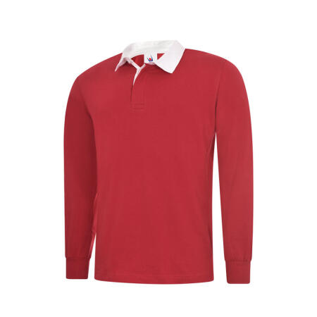 Uneek Clothing UC402 Red Classic Rugby Shirt