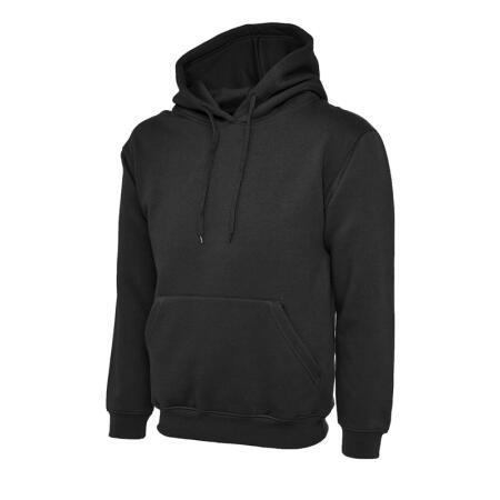 Uneek Clothing UC502 Black Classic Hooded Sweatshirt
