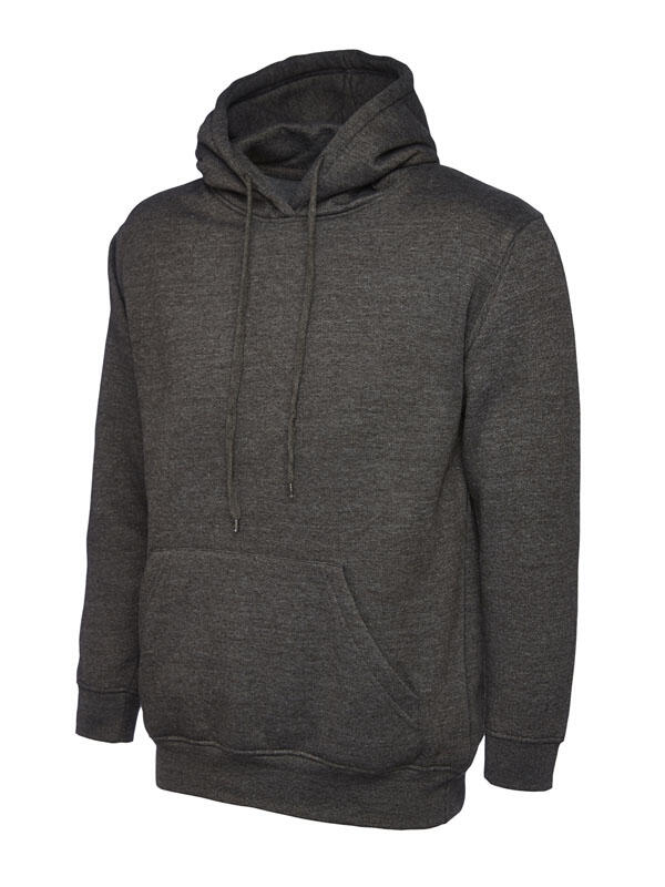 Uneek Clothing UC502 Charcoal Classic Hooded Sweatshirt